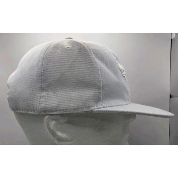 Chicago Bulls MAX Headgear White‎ Cap White Embroidered Logo Snapback Hat NBA - Picture 3 of 9